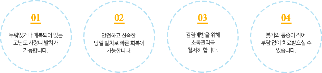 수면사랑니특벼함 3가지